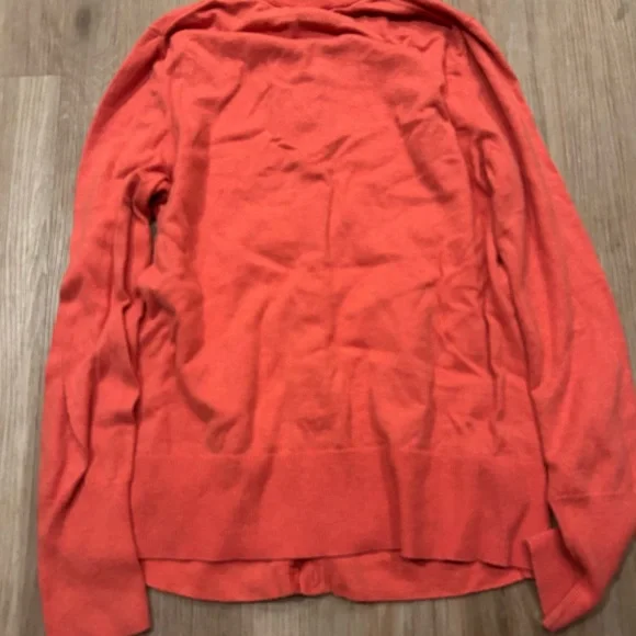 Eddie Bauer Women's Vibrant Coral Cardigan - Picture 3 of 4